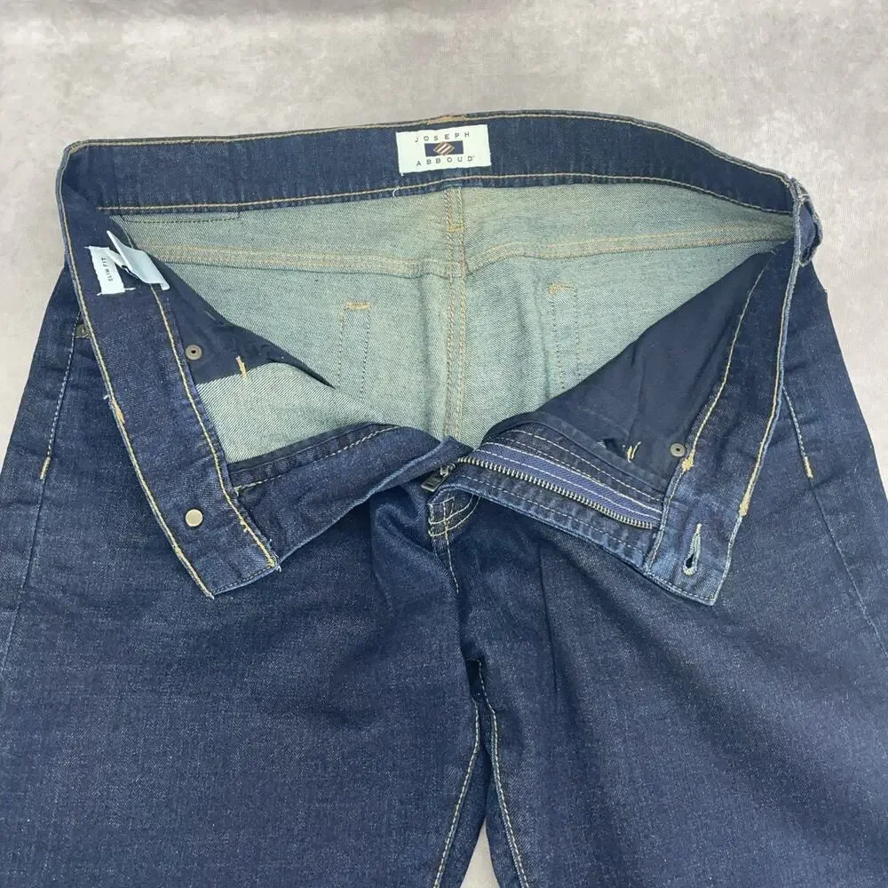 Joseph Abboud Denim Fits Men’s 34 x 30.5 Slim Fit Dark Wash Jeans Casual